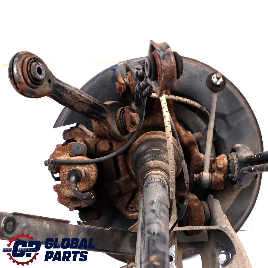 BMW E87 130i N52 trasera derecha O / S Suspension Pierna Eje Freno Disco Hub Set