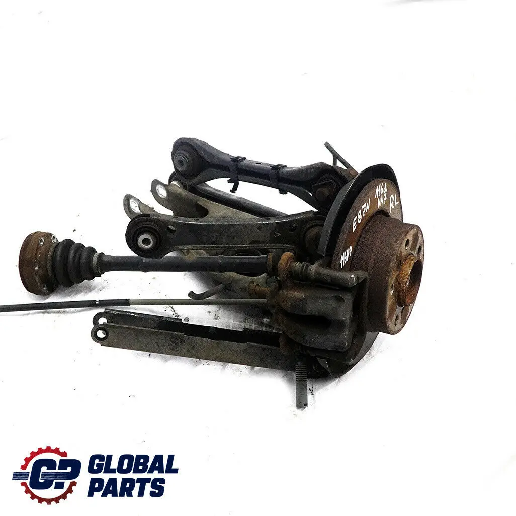 BMW E81 E87 LCI 116d N47 Trasera Izquierda Suspension Pierna Eje Disco De Freno