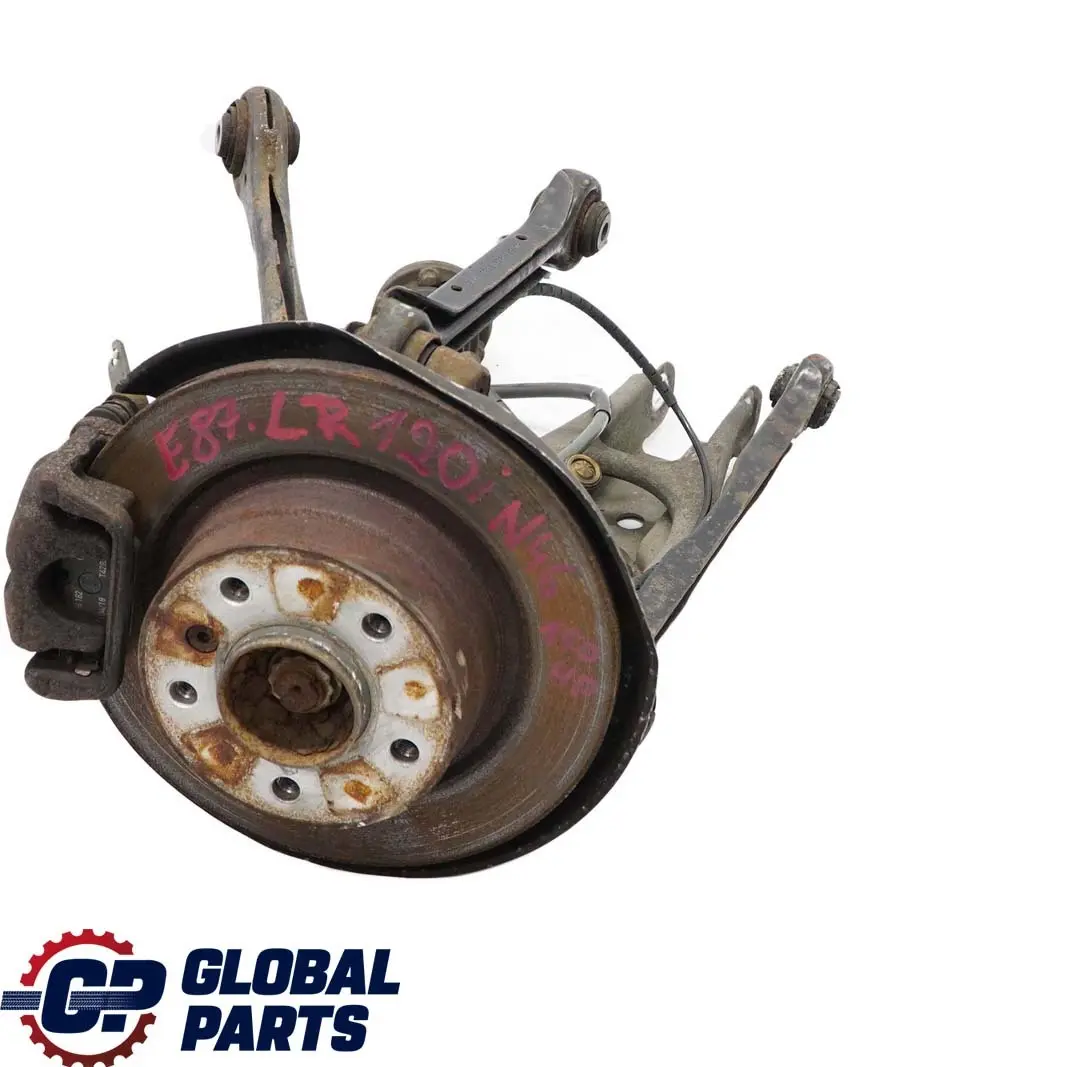 BMW E87 120i N46 Trasera Izquierda Primavera Strut Pierna Freno Suspension Hub