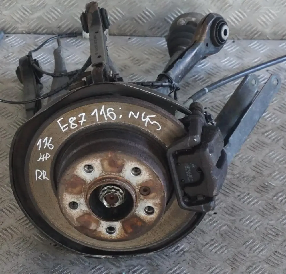 BMW 1 E87 116i N45 116PS Abtriebswelle Schwenklager Bremssattel Hinten Rechts