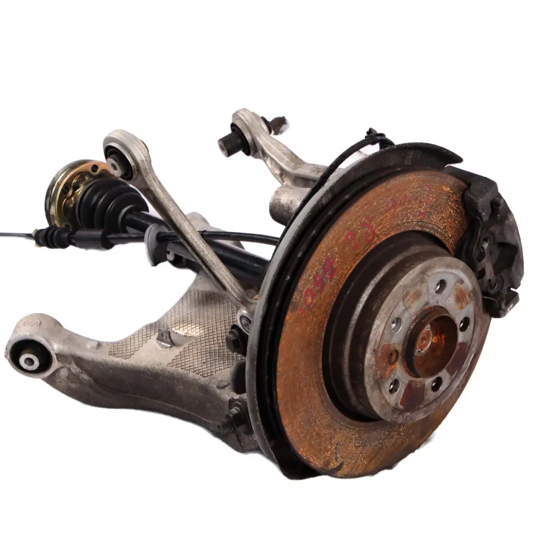 BMW E65 760i N73 Rear Left N/S Suspension Wheel Hub Leg Axle Brake Caliper Disc