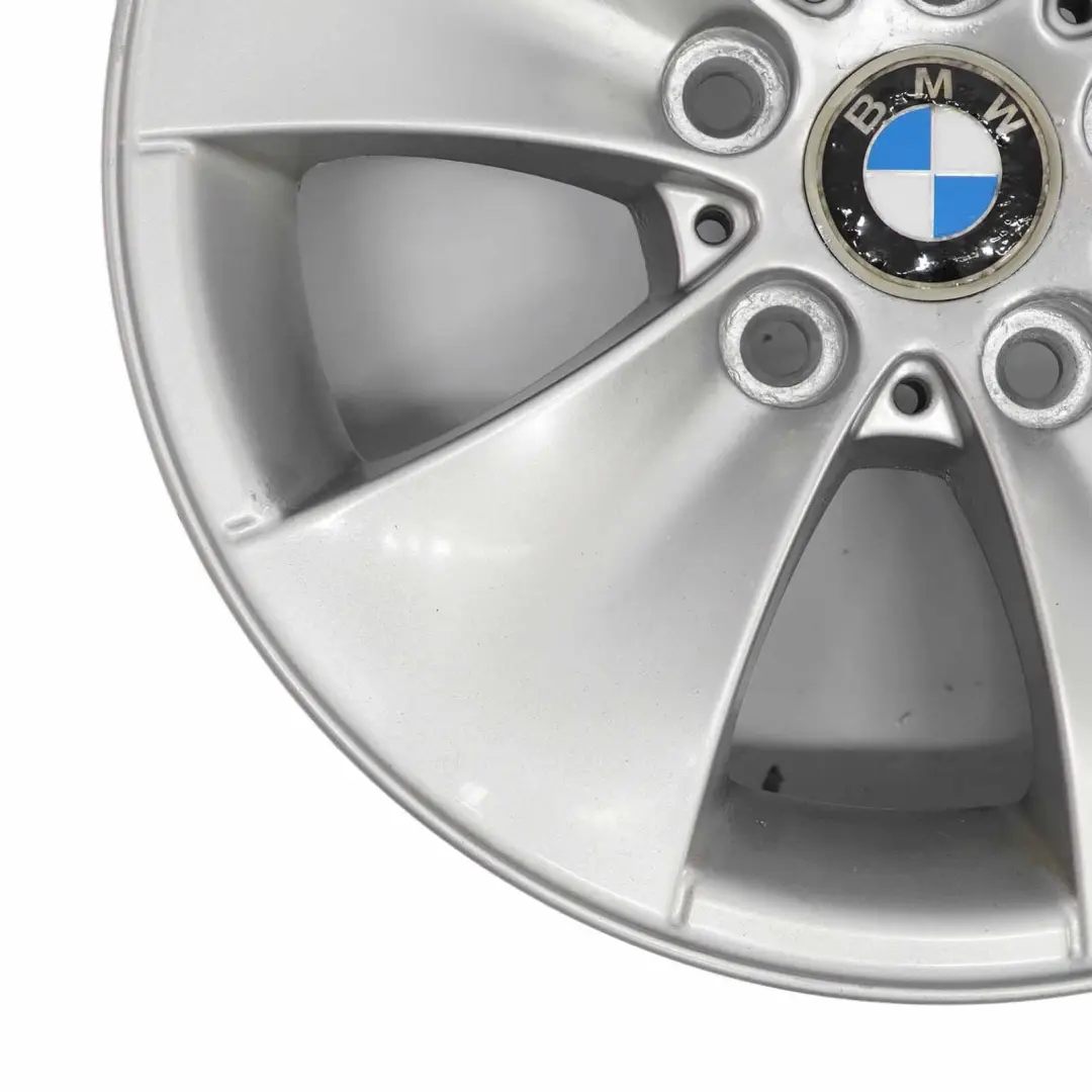 BMW E90 E91 Silberne Leichtmetallfelge 16" 7J ET:34 M Spider Speiche 155 6775594