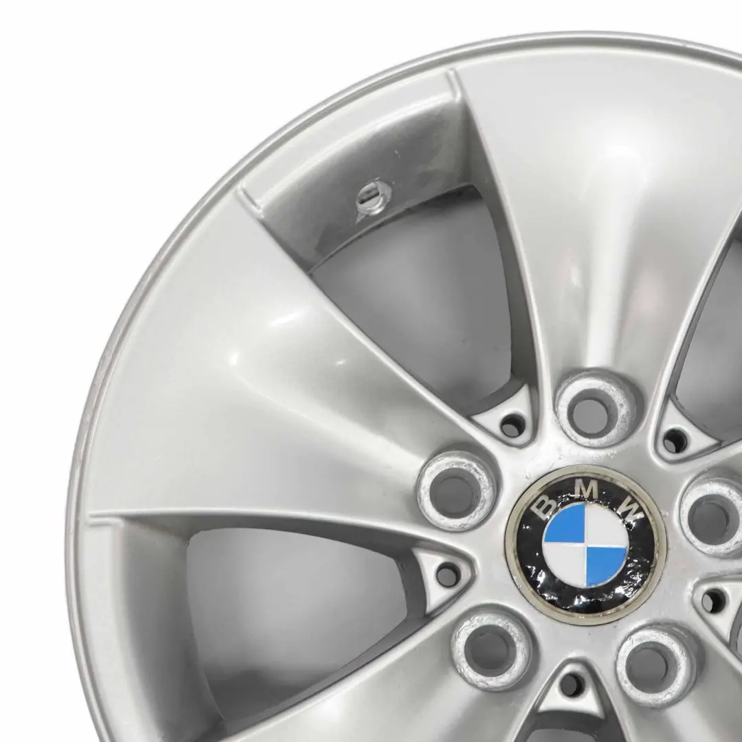 BMW E90 E91 Silberne Leichtmetallfelge 16" 7J ET:34 M Spider Speiche 155 6775594