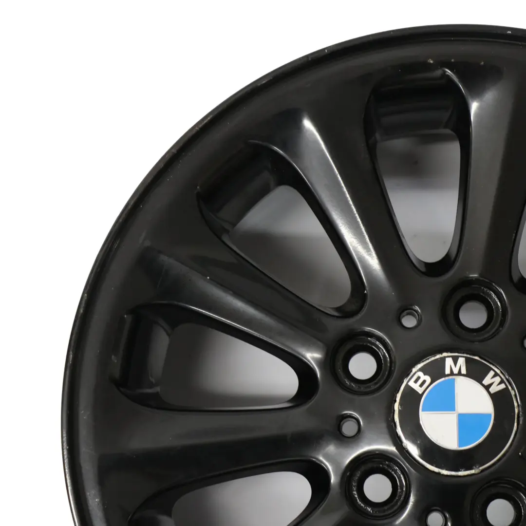 BMW E81 E82 E87 E88 Llanta de aleación negra 16" Spider Spoke 139 6,5J 6775618