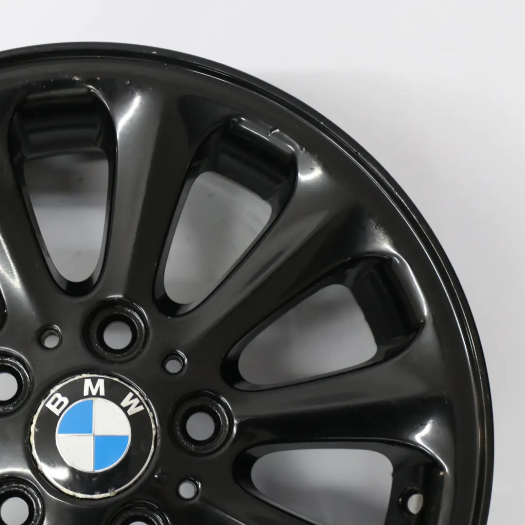 BMW E81 E82 E87 E88 Llanta de aleación negra 16" Spider Spoke 139 6,5J 6775618