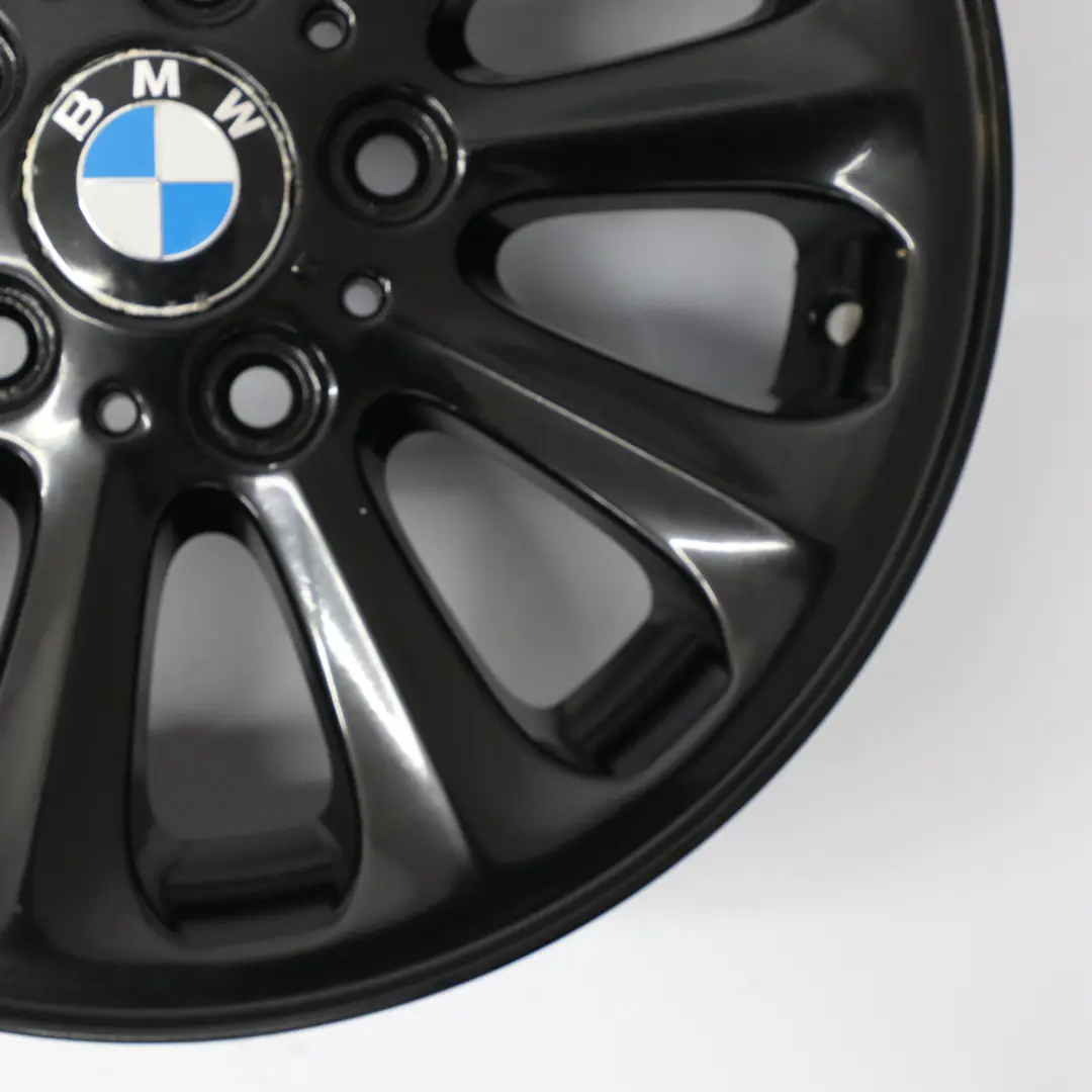 BMW E81 E82 E87 E88 Llanta de aleación negra 16" Spider Spoke 139 6,5J 6775618