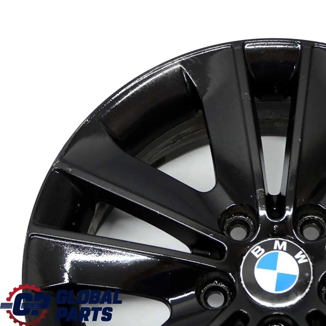 BMW E81 E82 E87 Black Wheel Alloy Rim 17" V-Spoke 141 ET:47 7J 6775621 6762888