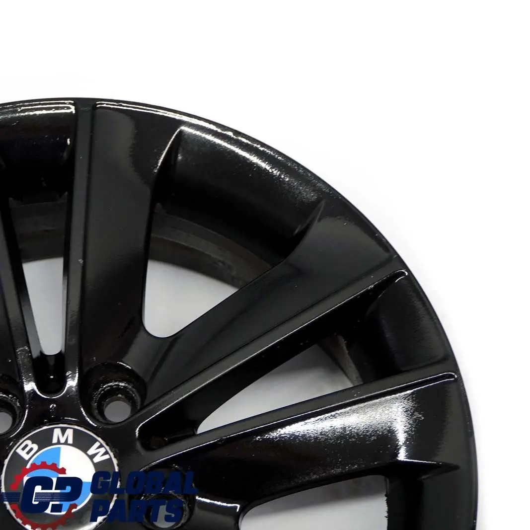 BMW E81 E82 E87 Black Wheel Alloy Rim 17" V-Spoke 141 ET:47 7J 6775621 6762888