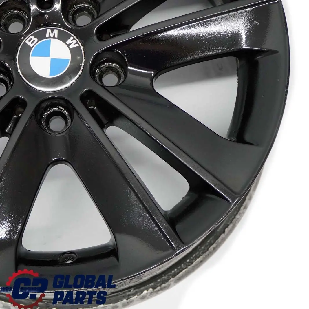 BMW E81 E82 E87 Black Wheel Alloy Rim 17" V-Spoke 141 ET:47 7J 6775621 6762888