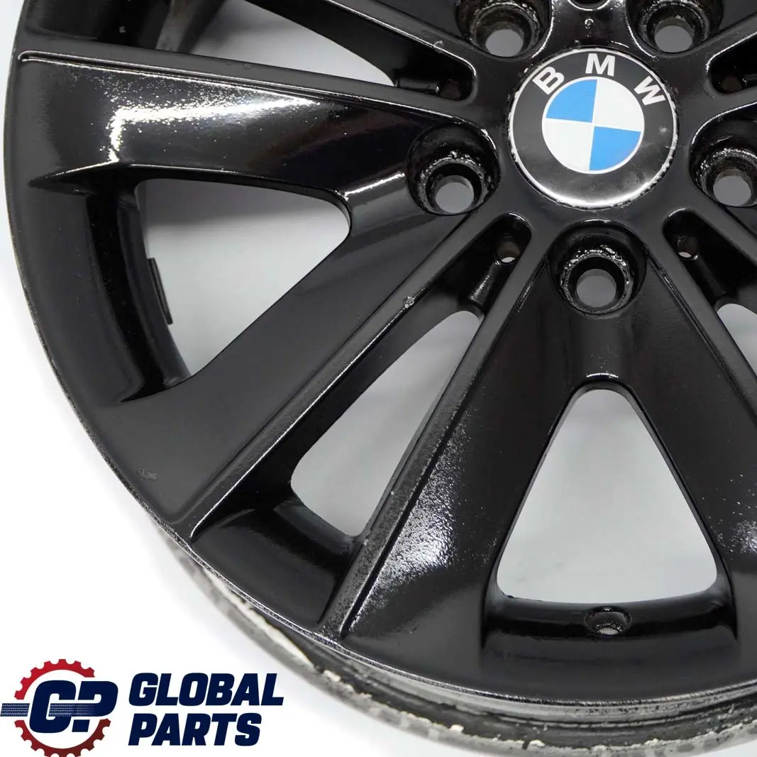 BMW E81 E82 E87 Black Wheel Alloy Rim 17" V-Spoke 141 ET:47 7J 6775621 6762888