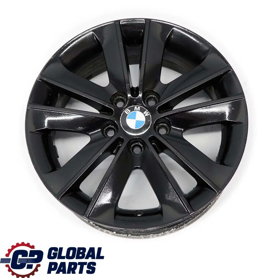 BMW E81 E82 E87 Black Wheel Alloy Rim 17" V-Spoke 141 ET:47 7J 6775621 6762888