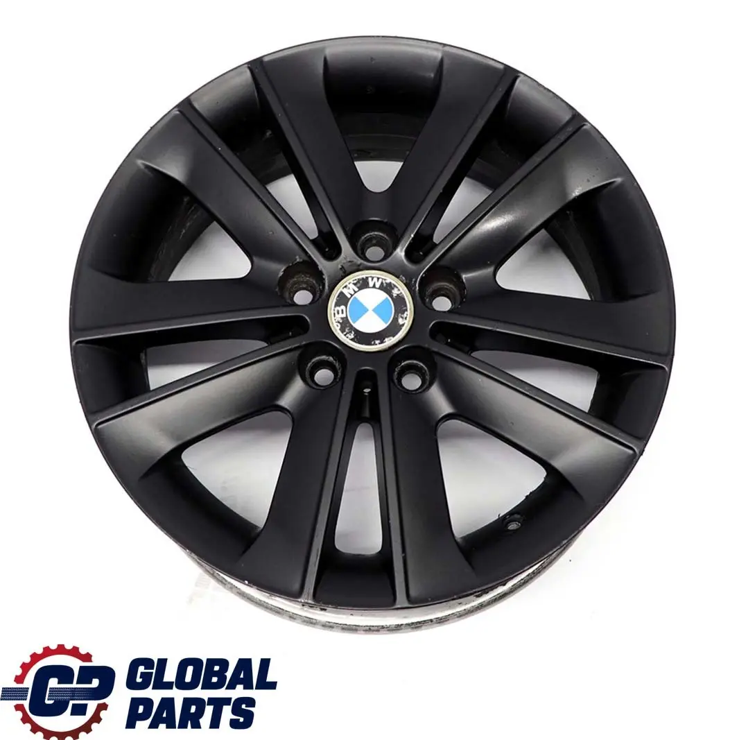 BMW E81 E82 E87 Llanta Aleacion Negra 17" V-Spoke 141 ET:47 7J 6762888 6775621