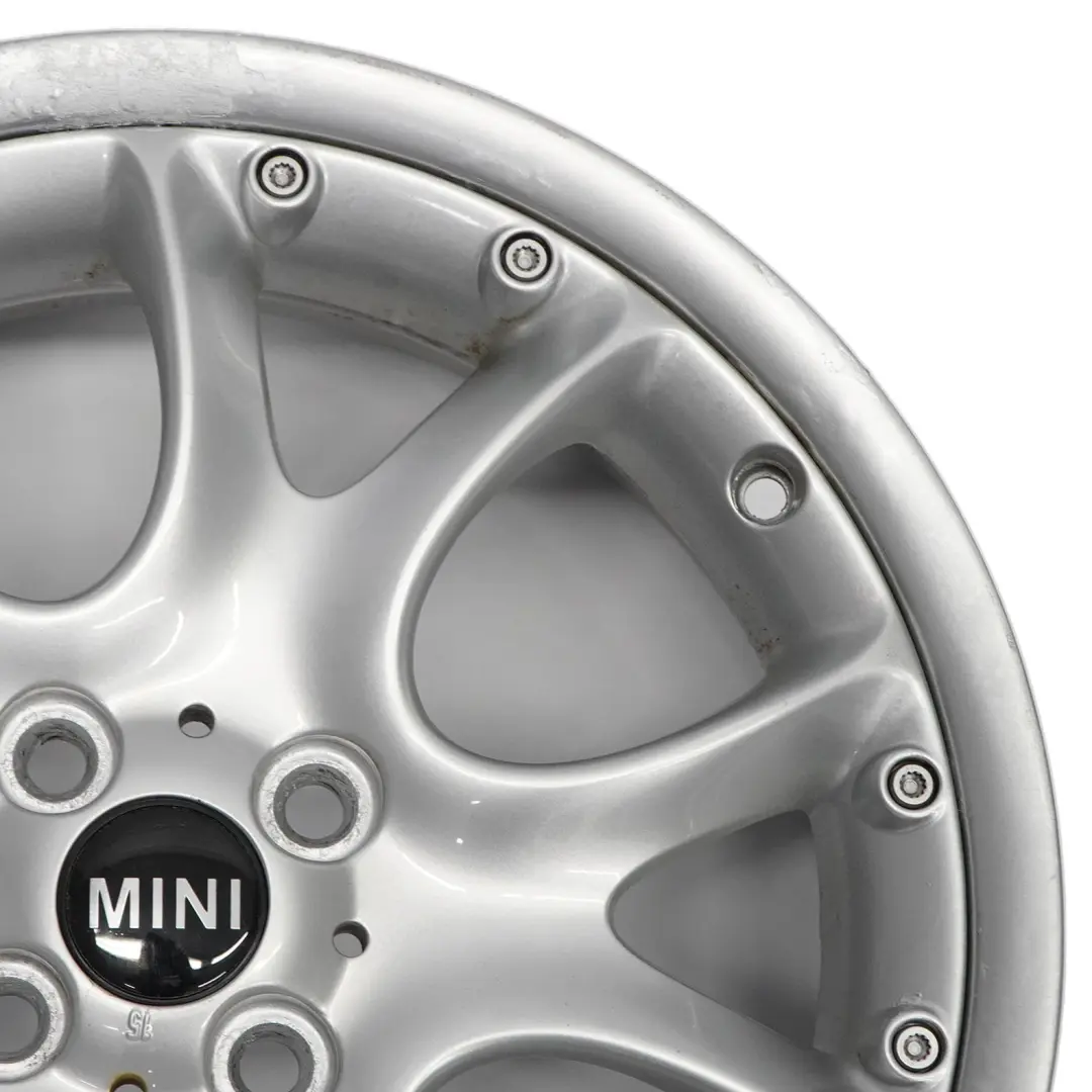 Mini Cooper R50 R53 R56 Silver Wheel Alloy Rim 17" ET:48 7J Web Cross Spoke 98