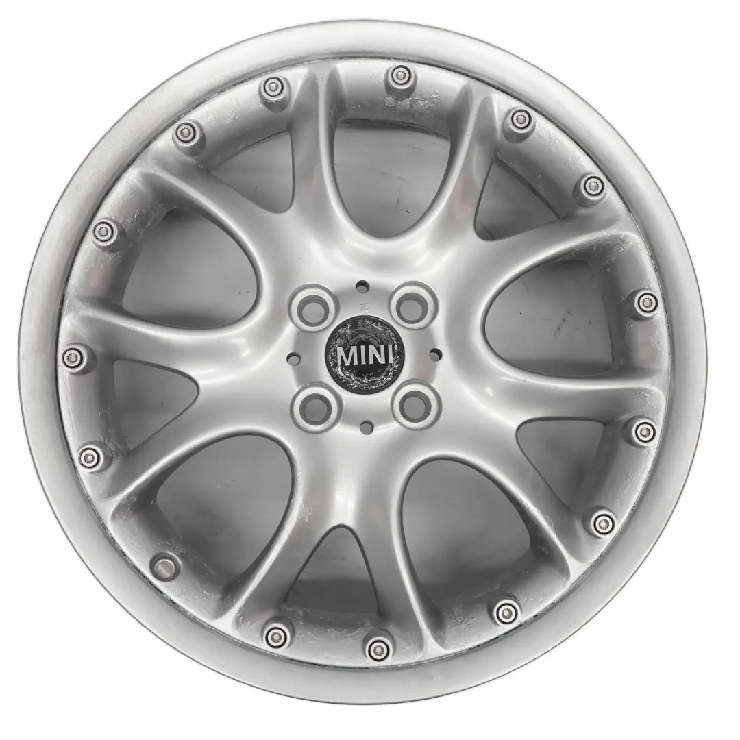 Mini Cooper R50 R56 llanta De aleacion De plata 17 "7J ET:48 Web Cross Spoke 98