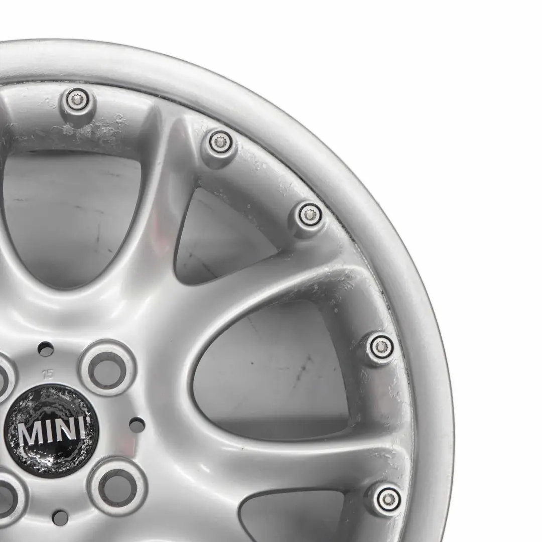 Mini Cooper R50 R56 llanta De aleacion De plata 17 "7J ET:48 Web Cross Spoke 98