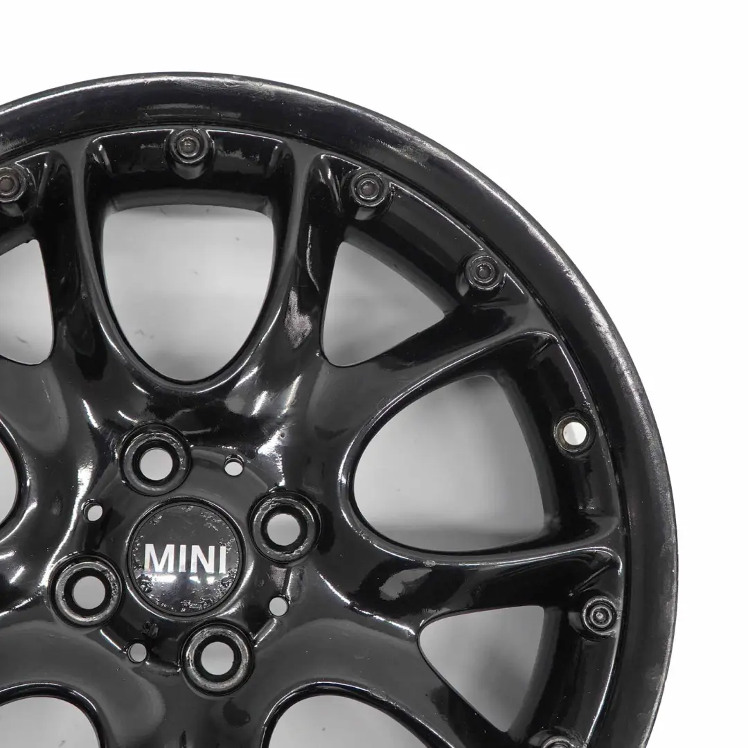 Mini R50 R55 R56 Negro Llanta De aleacion De 17 "7J ET:48 Web Cross Spoke 98