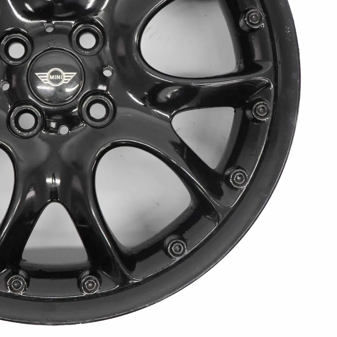 Mini R50 R55 R56 Negro Llanta De aleacion De 17 "7J ET:48 Web Cross Spoke 98