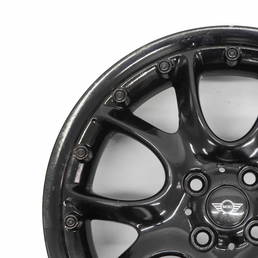 Mini R50 R55 R56 Negro Llanta De aleacion De 17 "7J ET:48 Web Cross Spoke 98