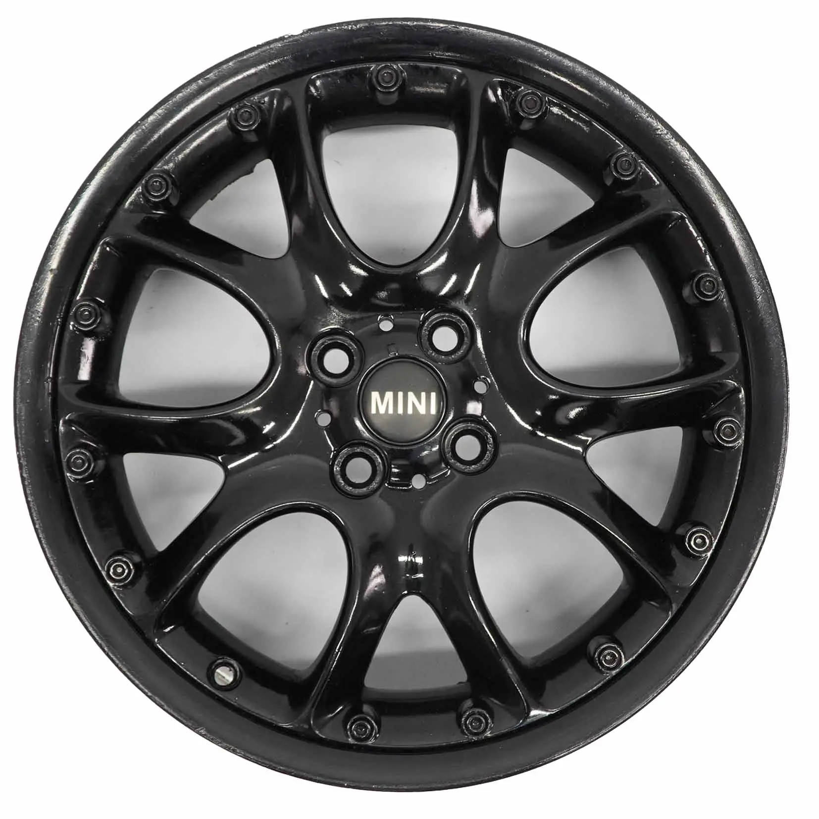 Wheel Rim Mini Cooper R50 R56 Black Alloy 17" 7J ET:48 Web Cross Spoke 98