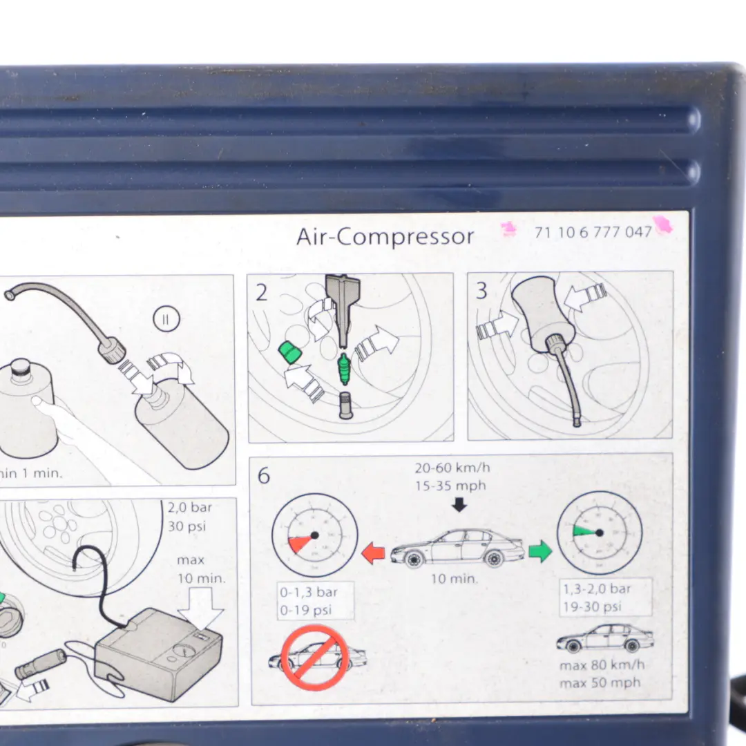 BMW F20 E81 E87 E60 E90 F10 X1 E84 Tyre Inflation Air Compressor Pump 6777047