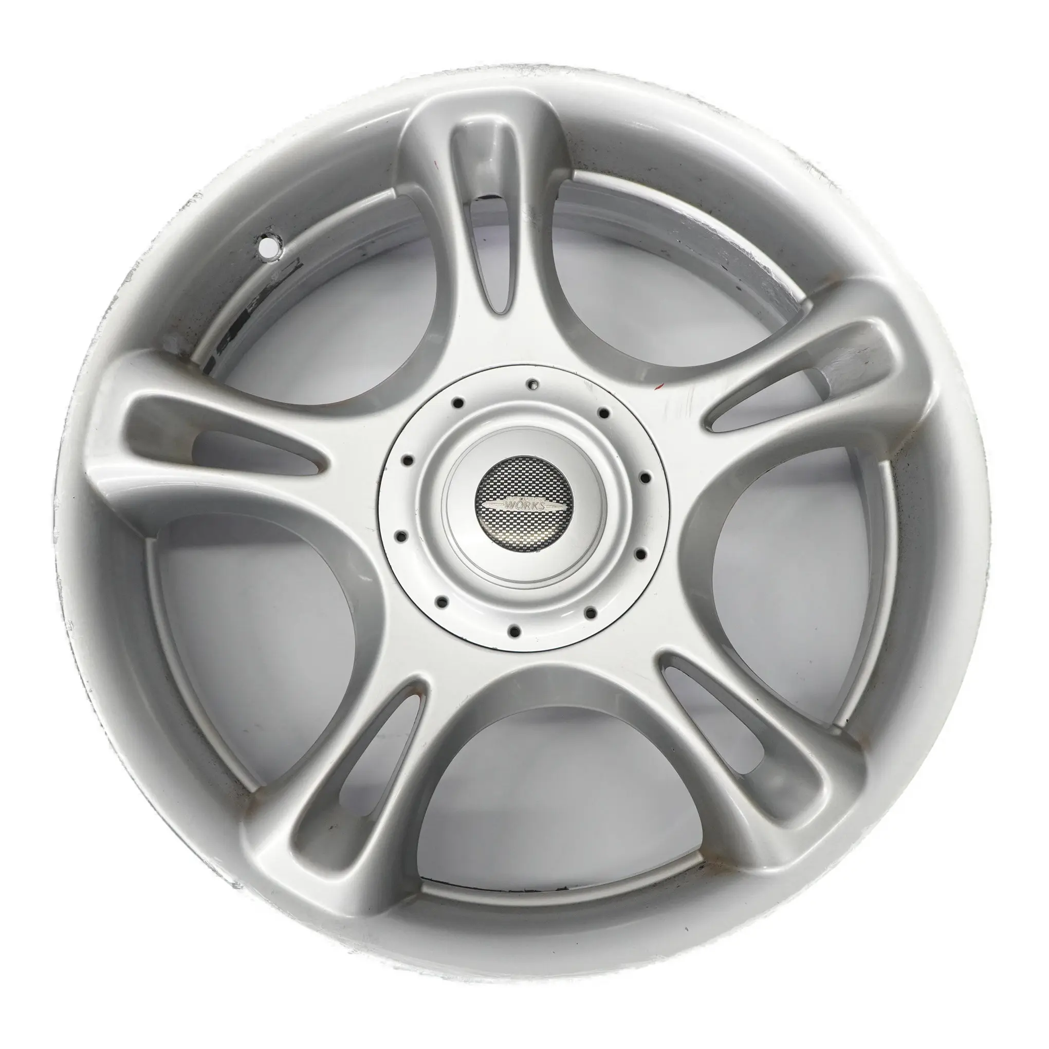 Mini R50 R53 R56 Silver Wheel Alloy Rim 18" 7J ET:52 JCW Star Spoke R95 6777972