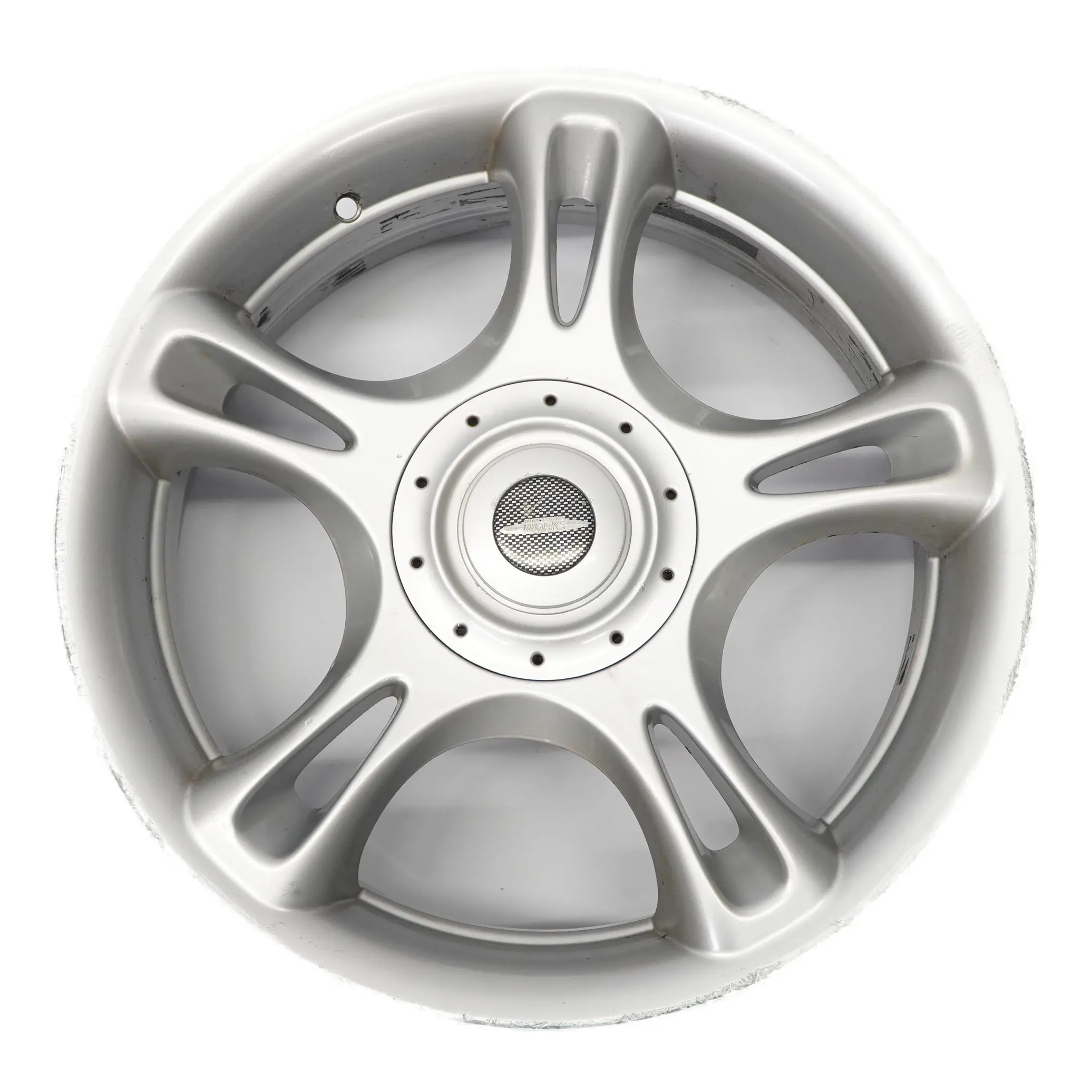 Mini R50 R53 R56 Silver Wheel Alloy Rim 18" 7J ET:52 JCW Star Spoke R95 6777972