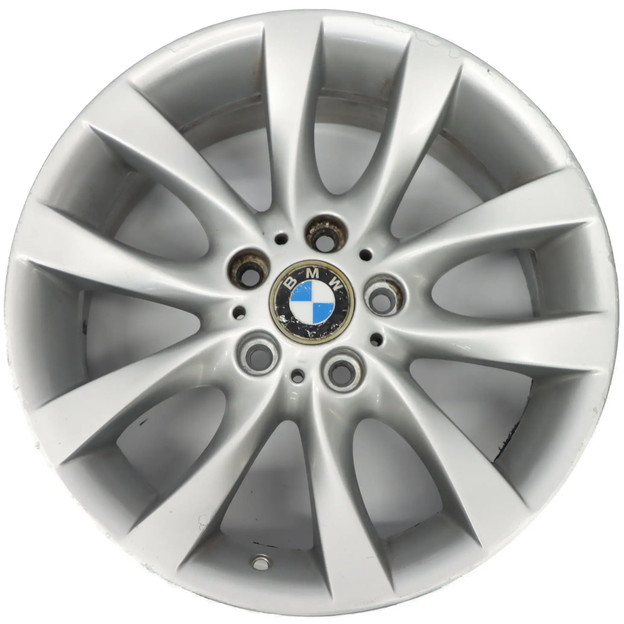 BMW E87 LCI Silver Light Alloy Wheel Rim 18" M V-spoke 217 8,5J ET:52 6779380