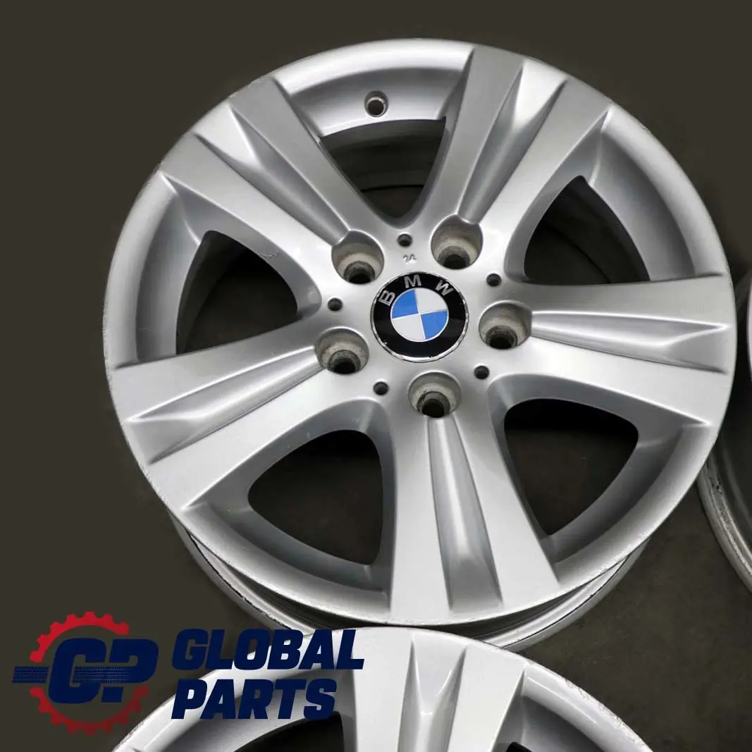 BMW E81 E87 E88 Komplette 4 x Alufelgen Rad Alu Felge 16"Doppelspeichen 222