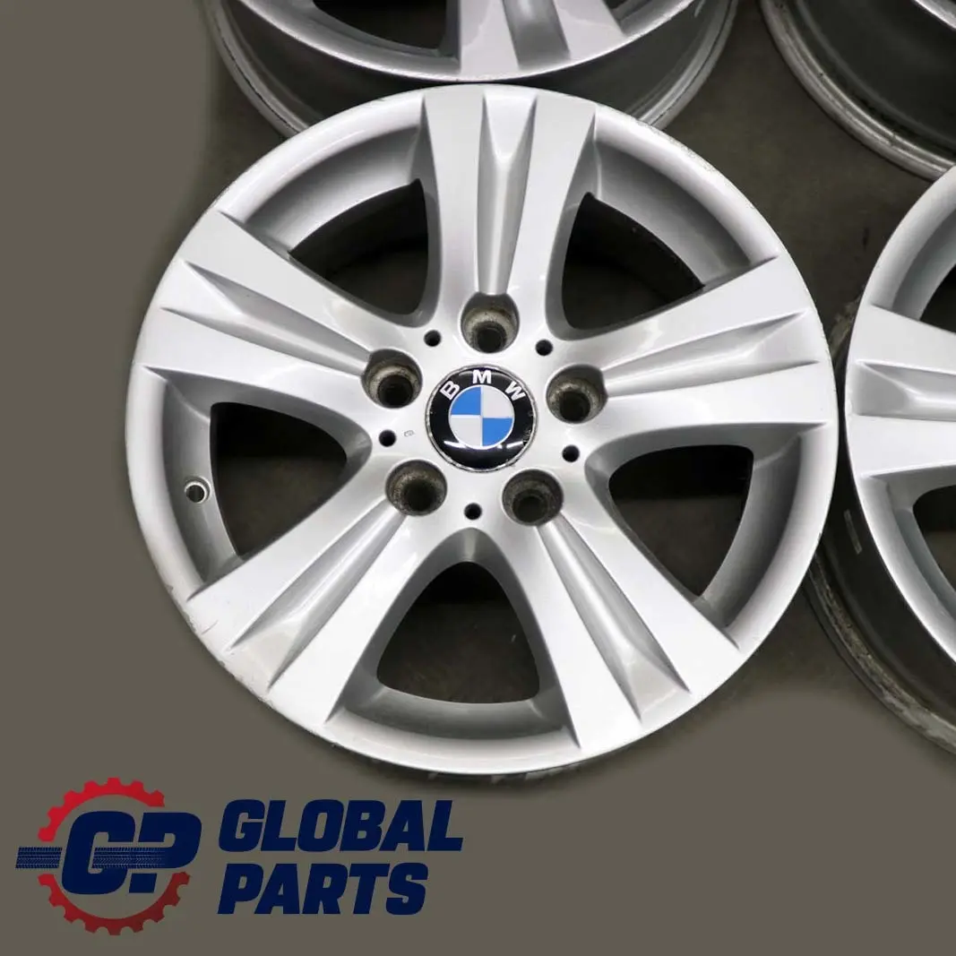 BMW E81 E87 E88 Komplette 4 x Alufelgen Rad Alu Felge 16"Doppelspeichen 222