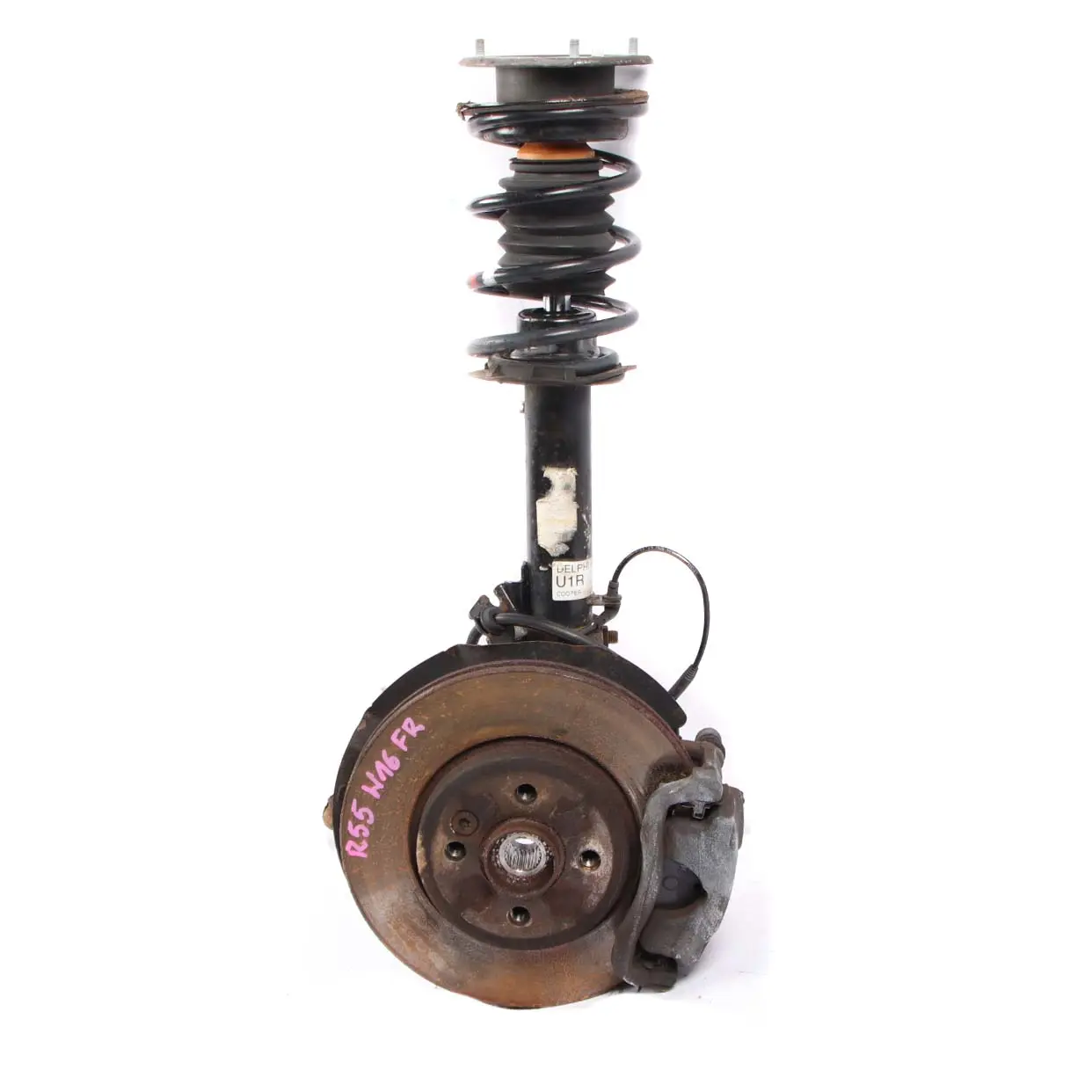 Mini R55 Clubman Cooper D W16 Front Right O/S Spring Strut Suspension Leg Brake