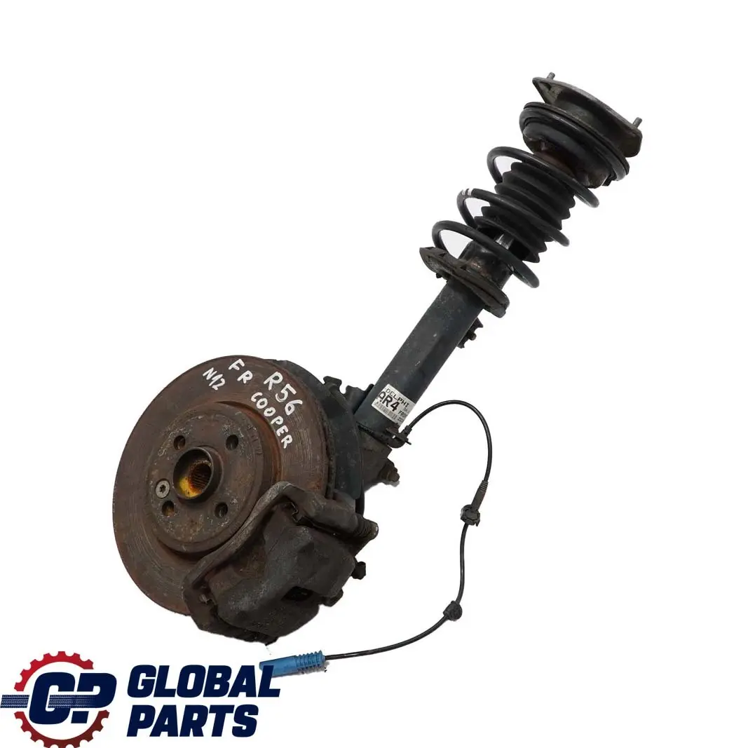 Mini R56 Cooper N12 Delantero Derecho Spring Strut Pierna Freno Suspension Hub