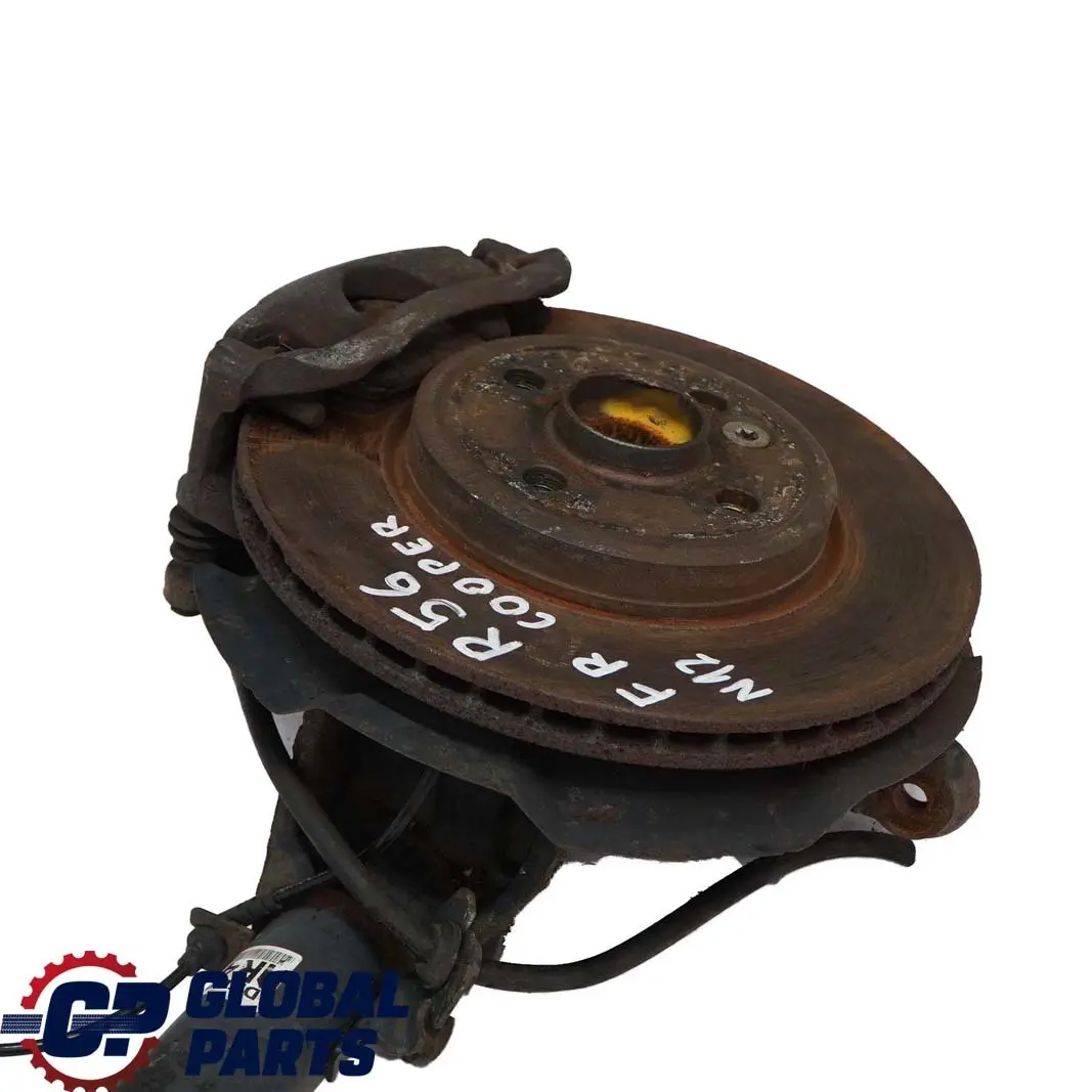 Mini R56 Cooper N12 Delantero Derecho Spring Strut Pierna Freno Suspension Hub