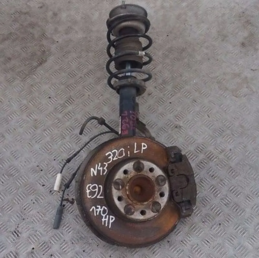 BMW E92 320i N43 Front Left N/S Spring Strut Leg Brake Suspension Hub