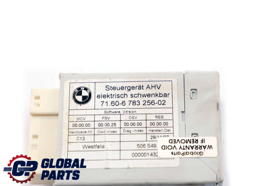 BMW 5 E60 E61 LCI AHK Towing Hitch Tow Bar Control Module Unit ECU 6783256