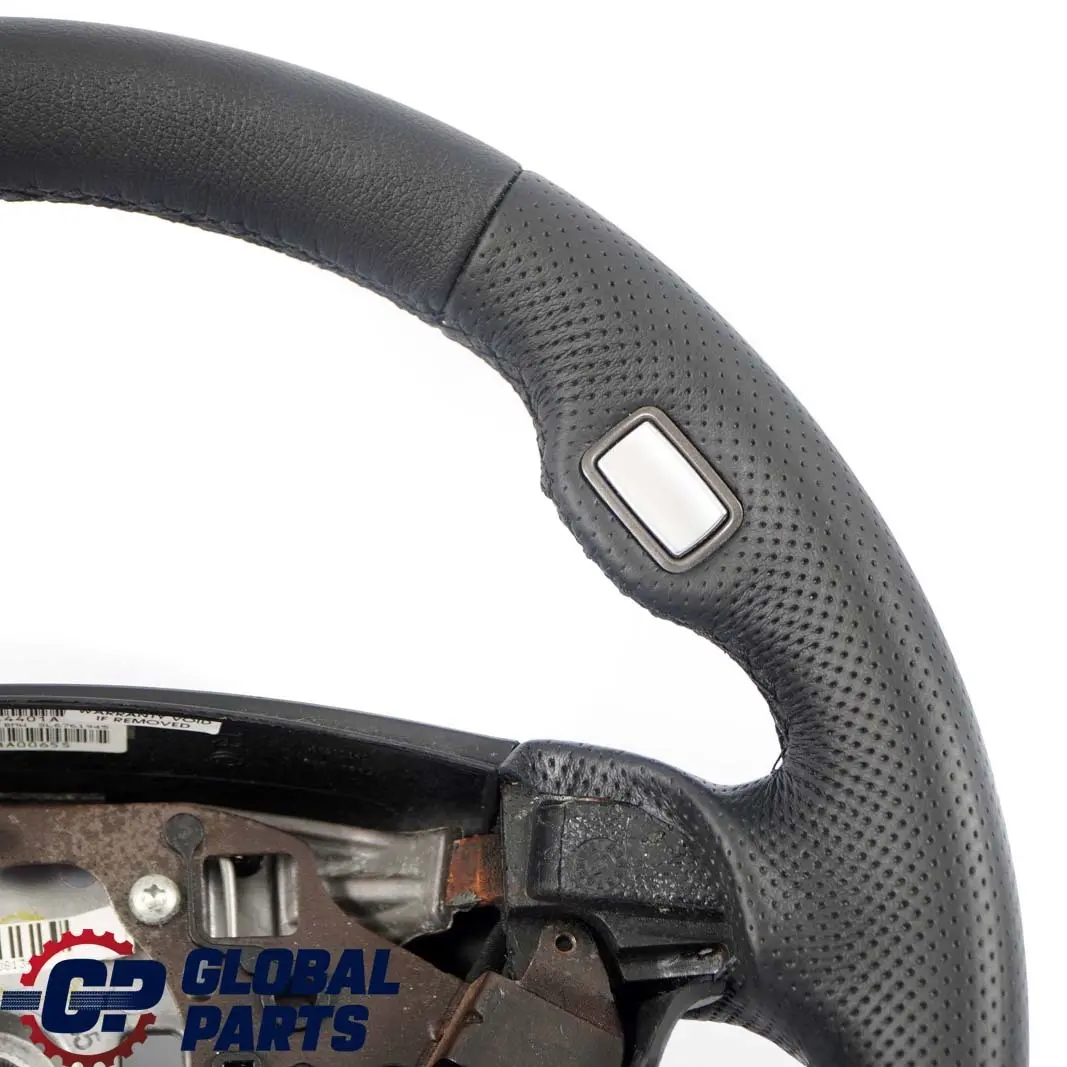 BMW 7 Series E65 E66 Black New Leather Sport Steering Wheel with Black Threads