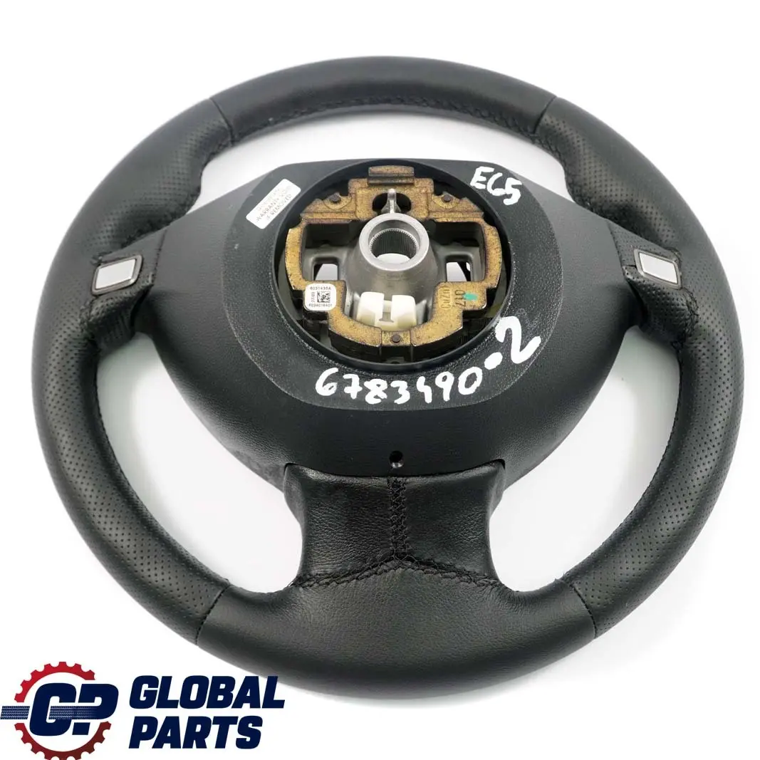 BMW 7 Series E65 E66 Black New Leather Sport Steering Wheel with Black Threads