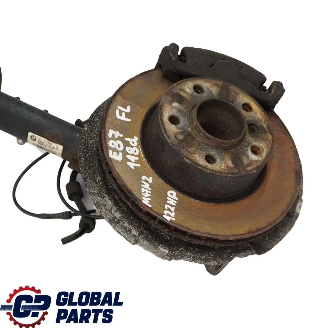 BMW 1 E87 118d M47N2 Front Left N/S Leg Spring Strut Brake Suspension Hub