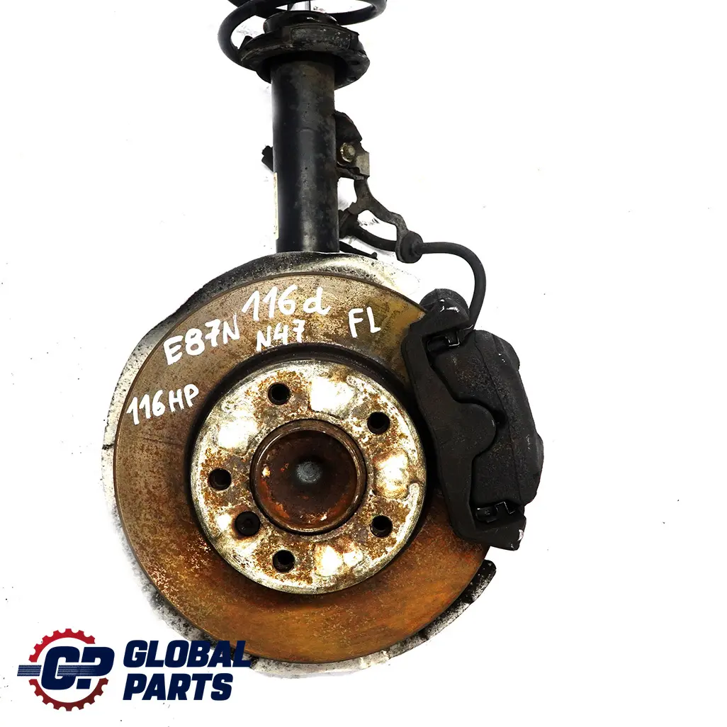 BMW E81 E87 116d N47 Delantero Izquierdo Deporte Muelle Strut Freno Suspensión