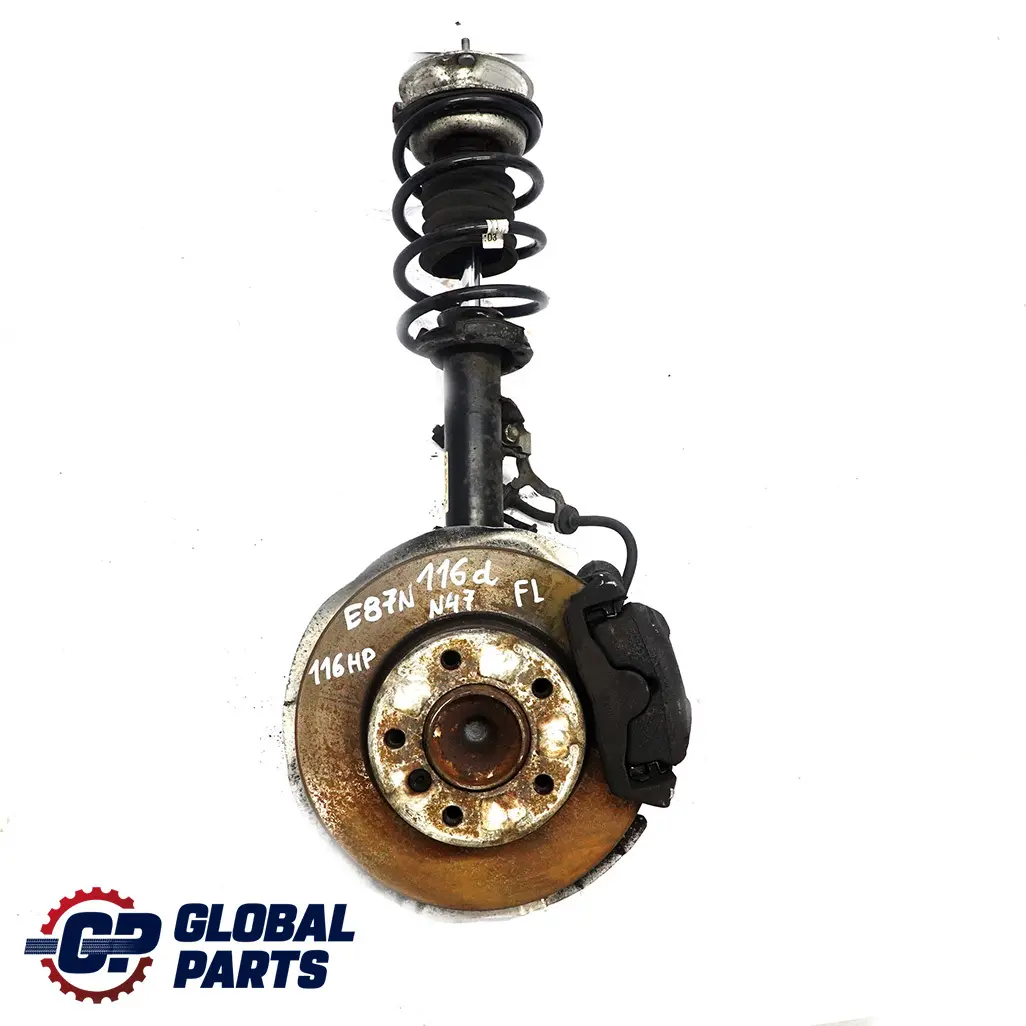 BMW E81 E87 116d N47 Delantero Izquierdo Deporte Muelle Strut Freno Suspensión