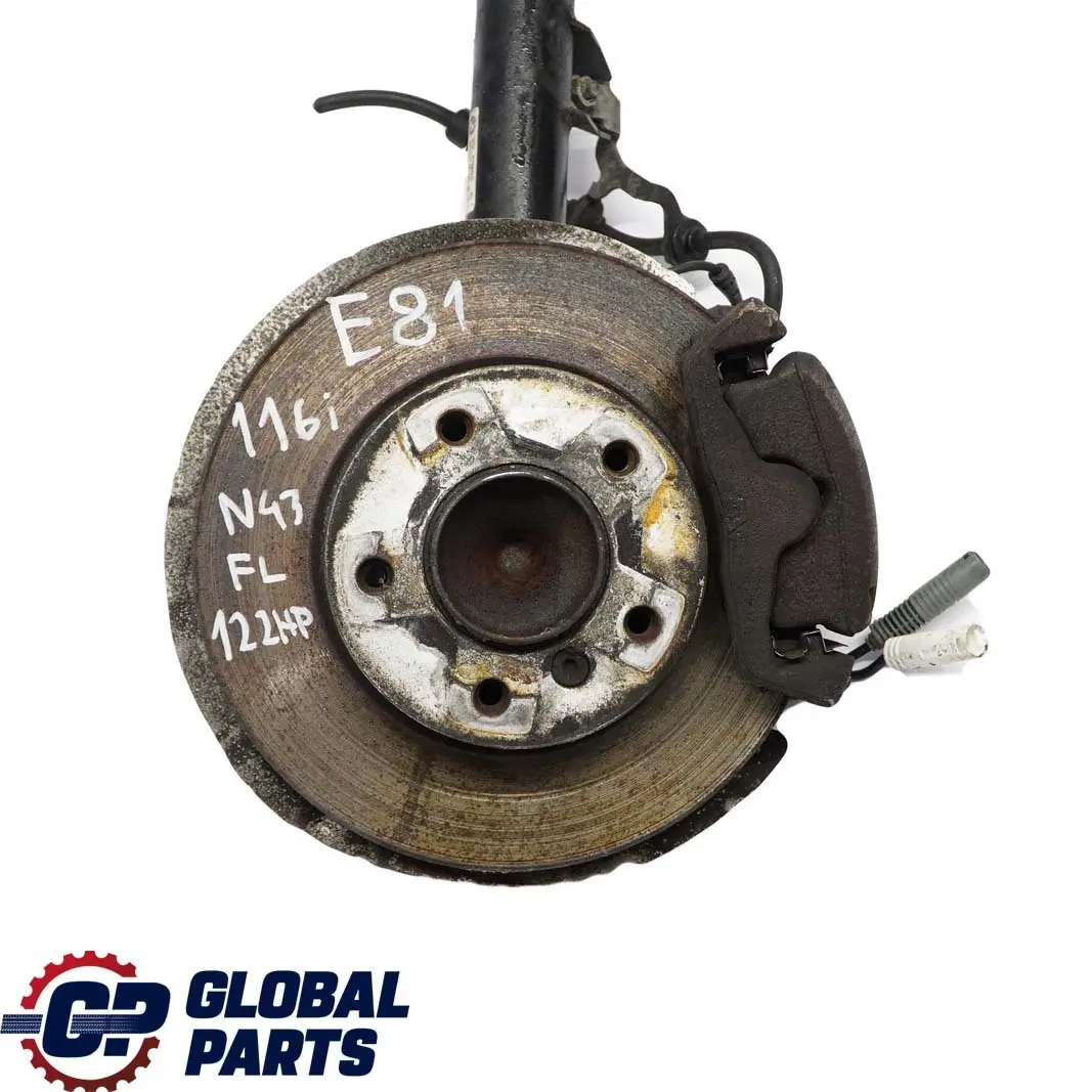 BMW E81 116i 2.0 N43 Delantero Izquierdo Muelle Strut Freno Suspension Pata Buje