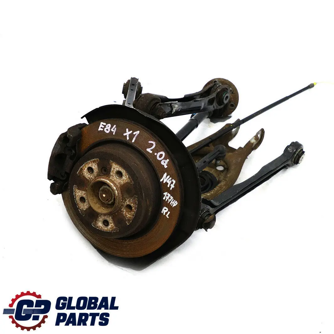 BMW X1 E84 Rueda Eje Trasero Izquierda 20i Suspension Pata Freno Disco Pinza