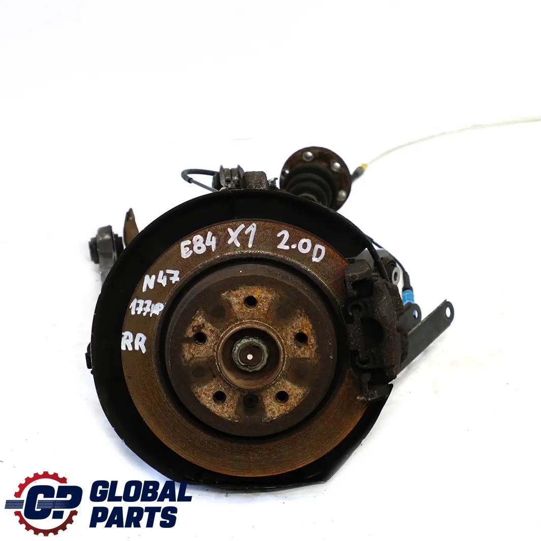 BMW E84 Diesel Trasero Derecho O / S Suspension Pierna Eje Disco De Freno