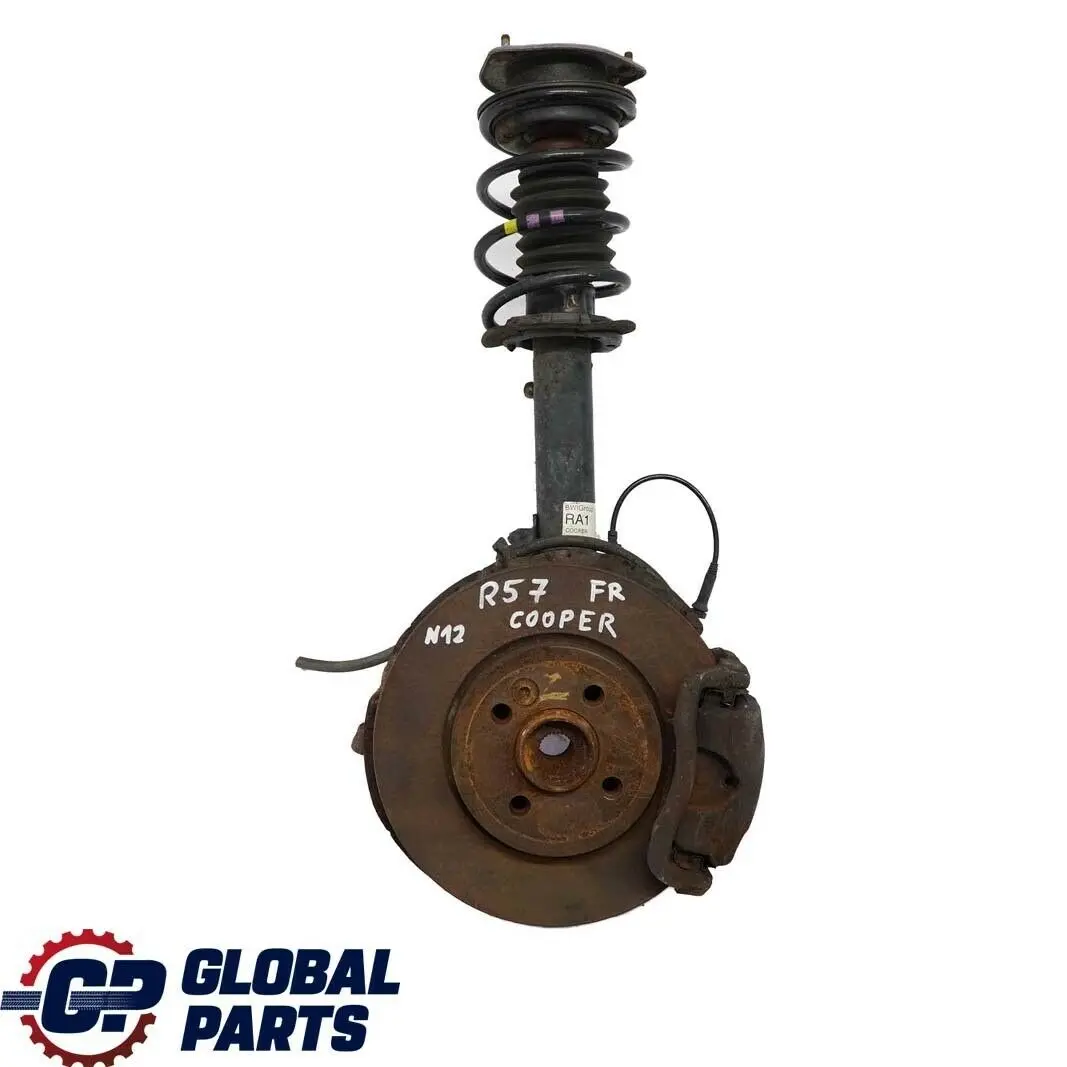 Mini R57 Cabrio N12 Delantero Derecho O / S Spring Strut Suspension Pierna Freno