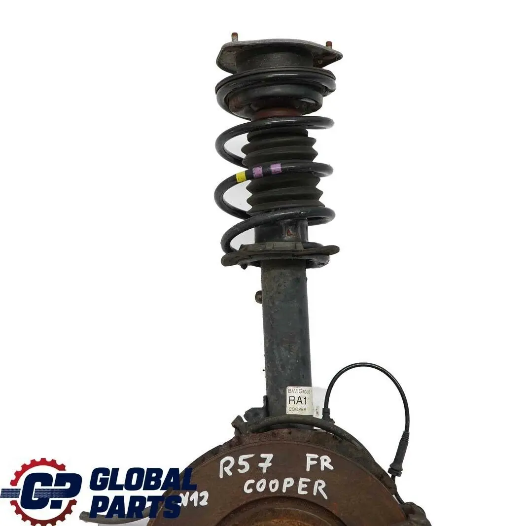 Mini R57 Cabrio N12 Delantero Derecho O / S Spring Strut Suspension Pierna Freno