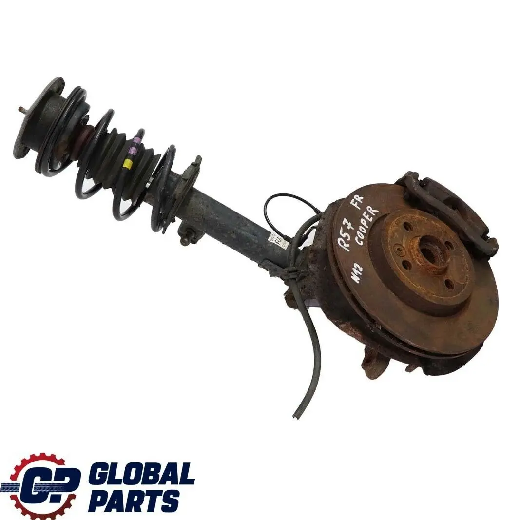 Mini R57 Cabrio N12 Delantero Derecho O / S Spring Strut Suspension Pierna Freno