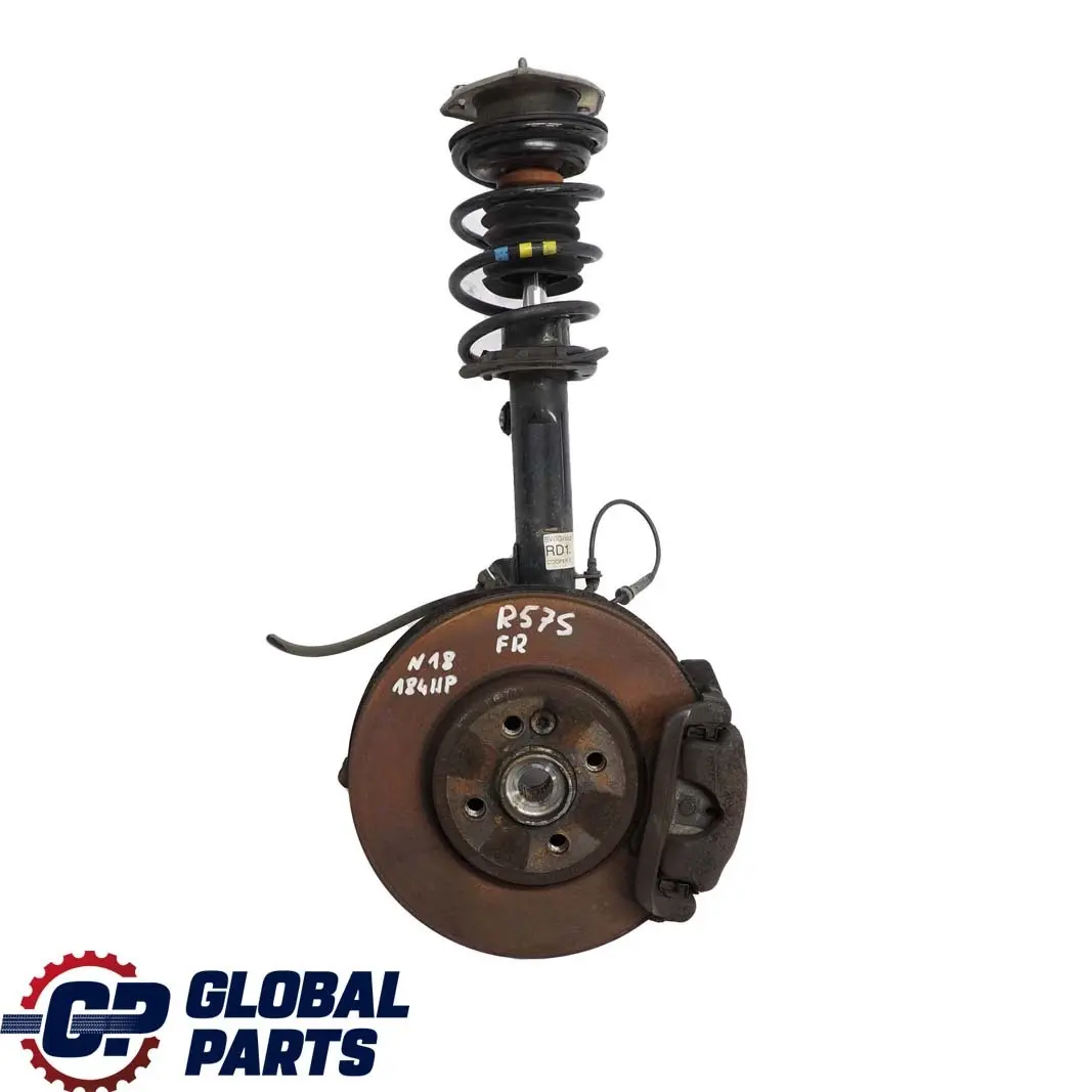 Mini Cooper S R57 Cabrio Front Right O/S Spring Strut Suspension Leg Brake