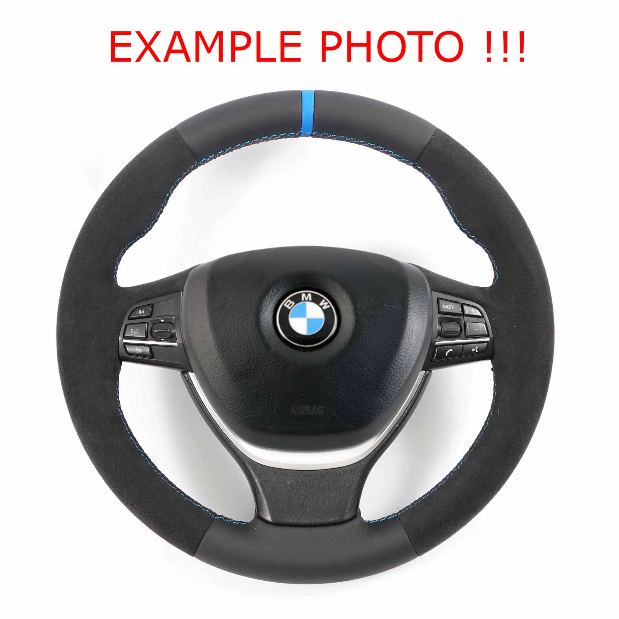 Volante DeportivoBMW F10 F11 F12 F07 GT F01 NUEVO Cuero Negro / Alcantara