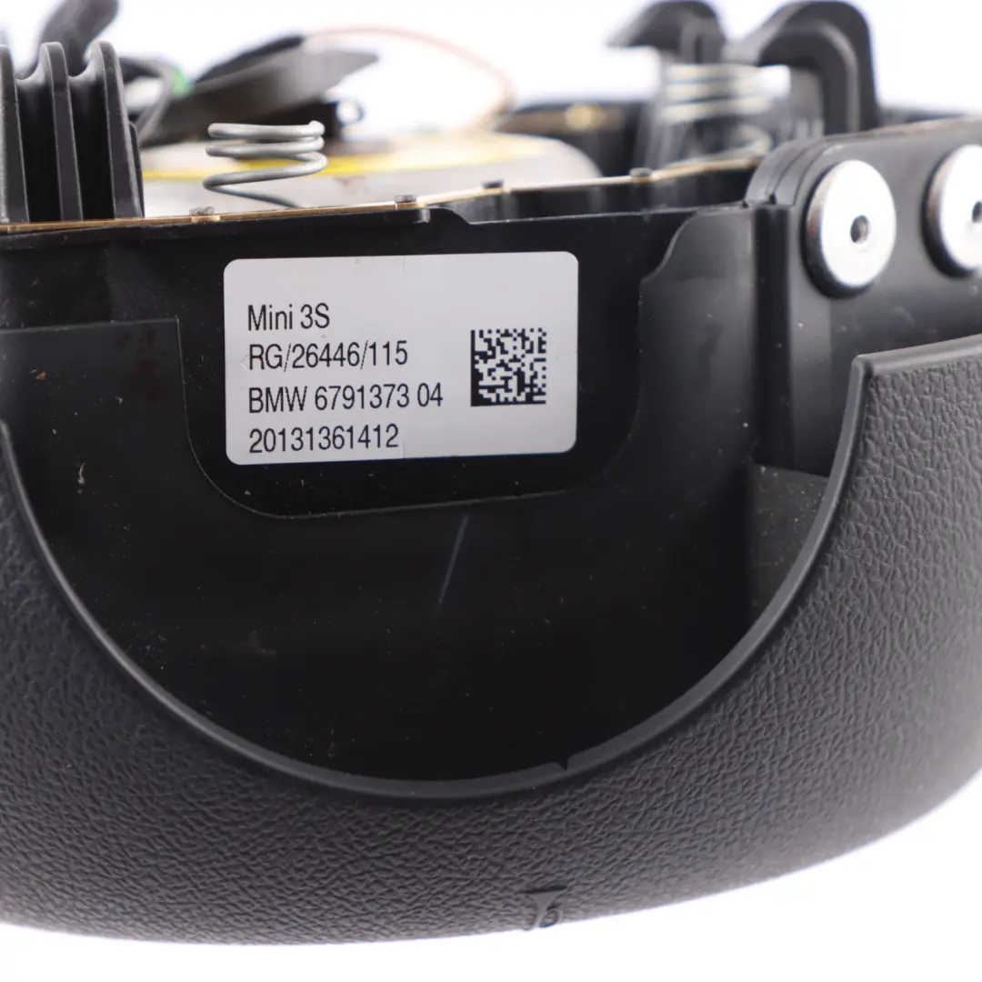 Mini Cooper R55 R56 LCI Steering Wheel Driver's Sports Air Module Black 6791373