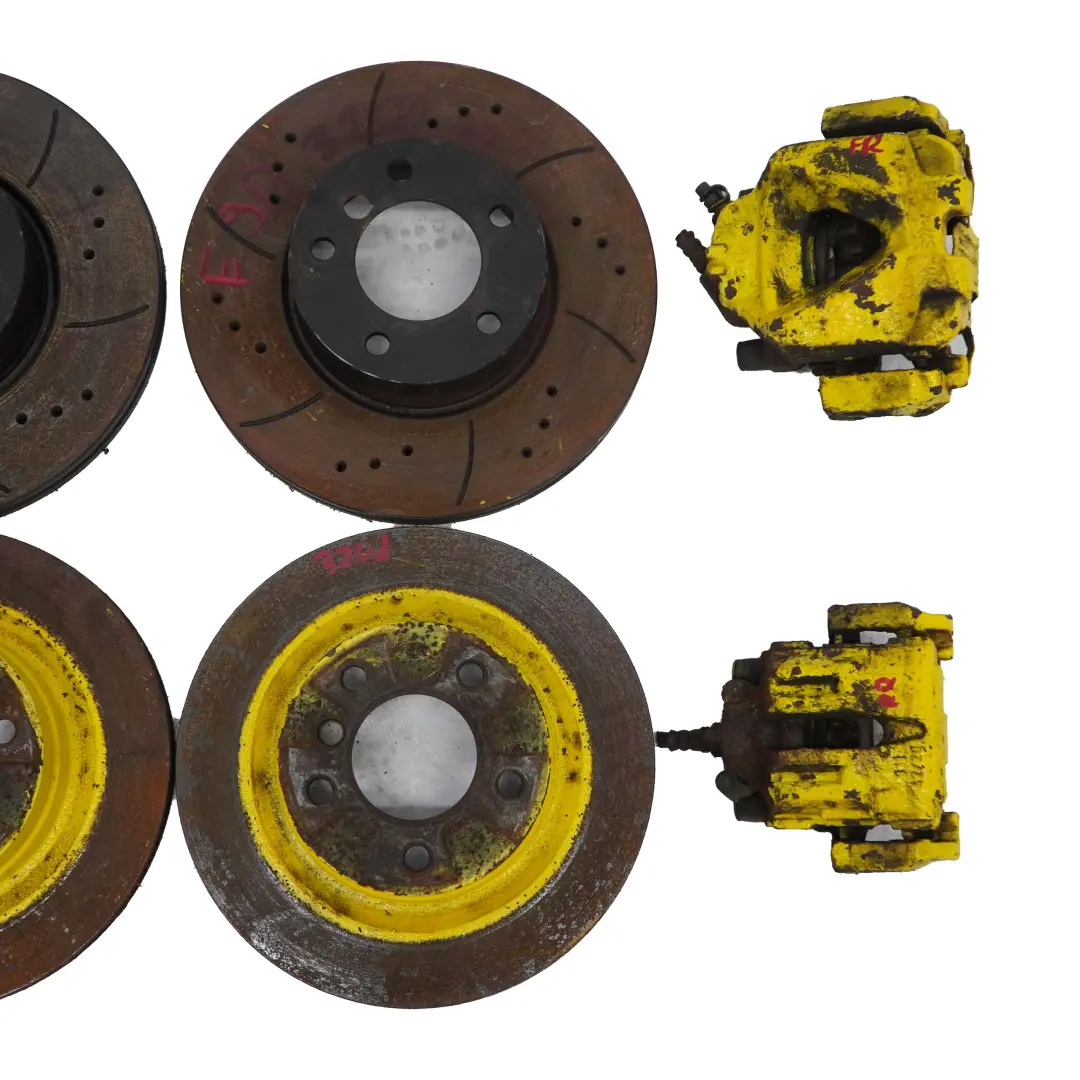 BMW E90 E92 LCI Vorne Hinten Links Rechts Bremsscheibe Bremssattel Belüftet Set