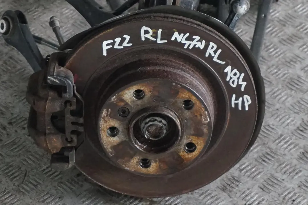 BMW 2 Series F22 220d N47N Rear Left N/S Leg Suspension Axle Brake Disc Hub Set